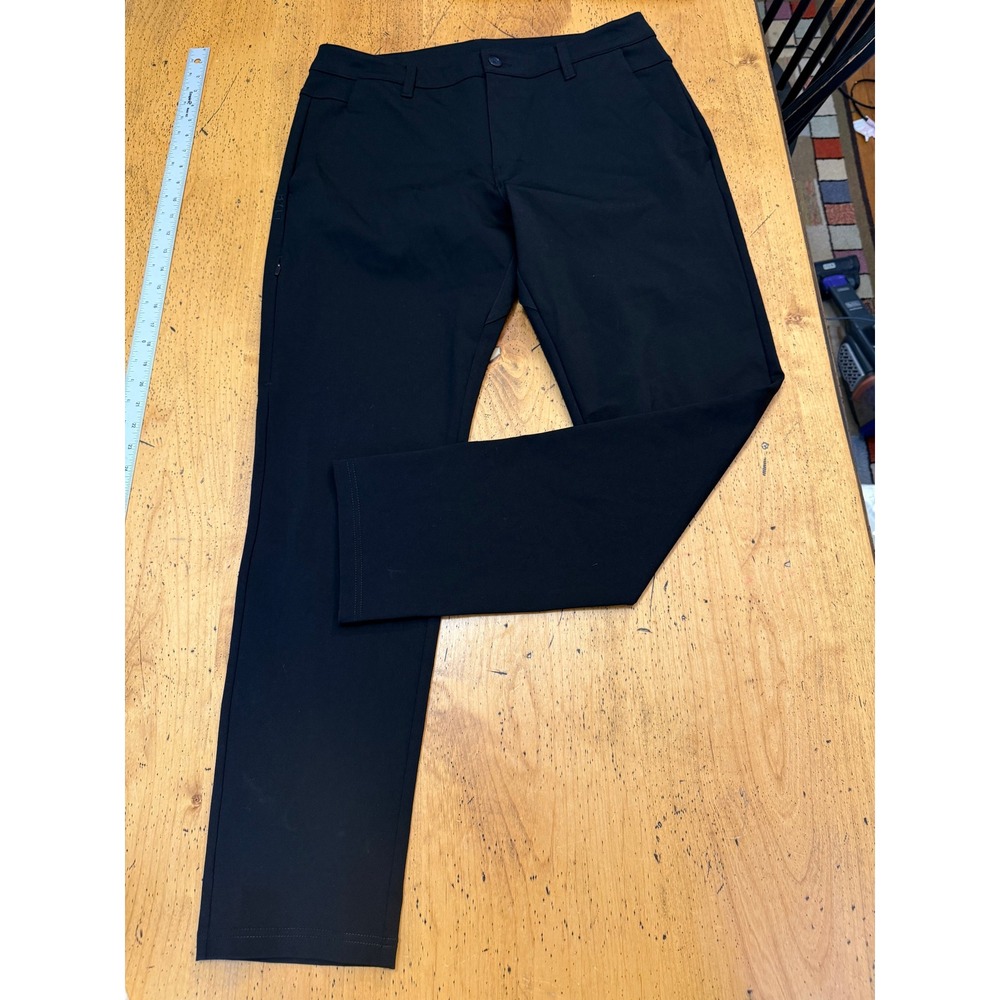 BYLT Everyday Pant 2.0 Size 36x31 Mens Slim Fit Black Technical Chino Trousers